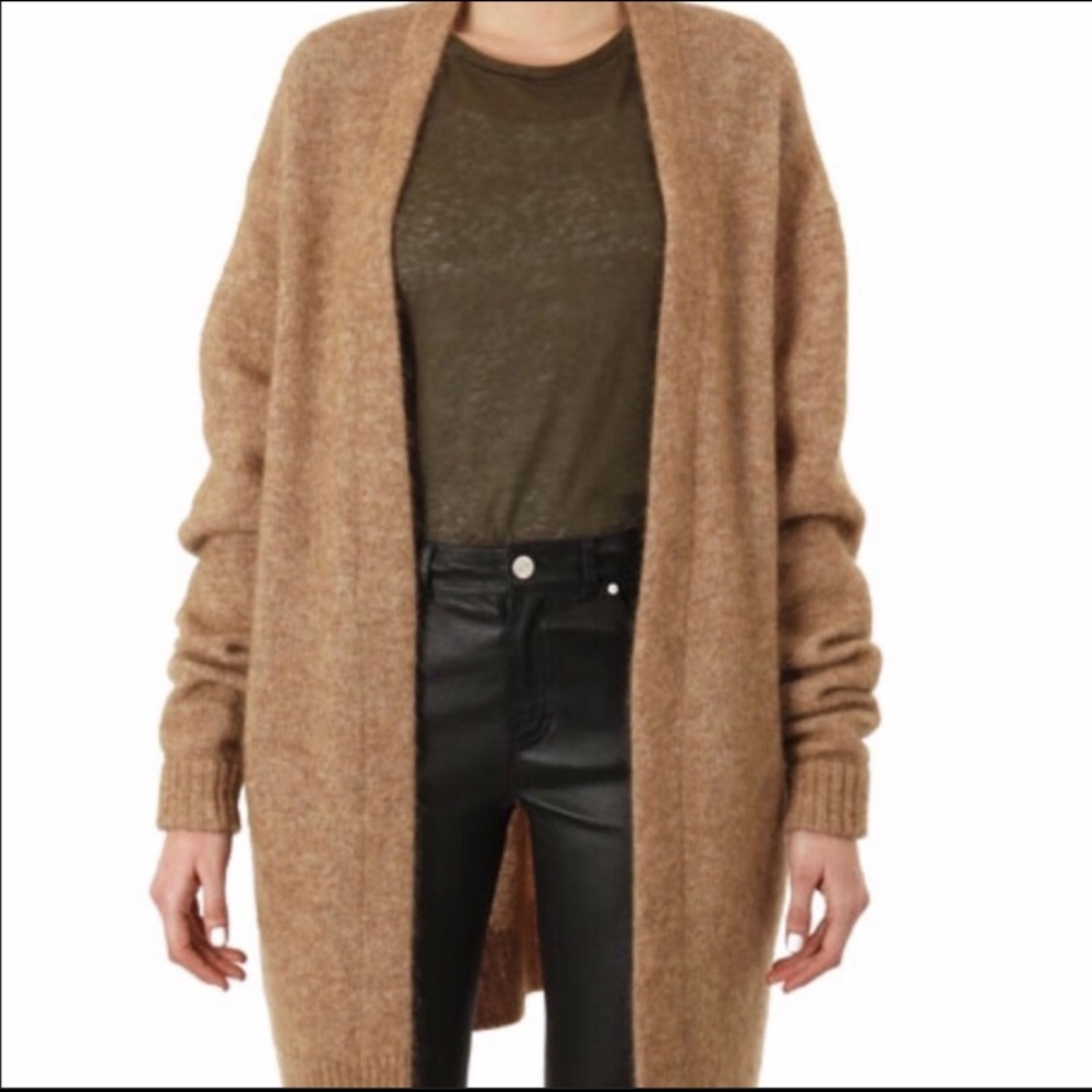 Acne Studios Raya Short Cardigan in Beige